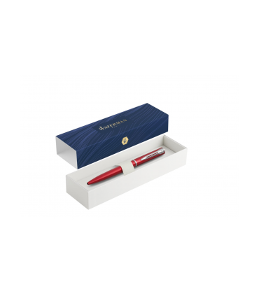 PENNA WATERMAN A SFERA MOD. ALLURE IN METALLO COLORE ROSSA CONFEZIONATA IN ELEGANTE SCATOLA DA REGALO