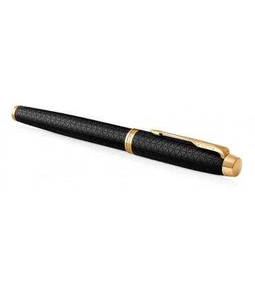 Penna PARKER STILOGRAFICA MOD.IM PREMIUM BLACK GOLD IN ACCIAIO CONFEZIONATA IN ELEGANTE ASTUCCIO