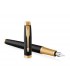 Penna PARKER STILOGRAFICA MOD.IM PREMIUM BLACK GOLD IN ACCIAIO CONFEZIONATA IN ELEGANTE ASTUCCIO