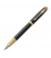 Penna PARKER STILOGRAFICA MOD.IM PREMIUM BLACK GOLD IN ACCIAIO CONFEZIONATA IN ELEGANTE ASTUCCIO