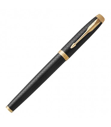 Penna PARKER STILOGRAFICA MOD.IM PREMIUM BLACK GOLD IN ACCIAIO CONFEZIONATA IN ELEGANTE ASTUCCIO