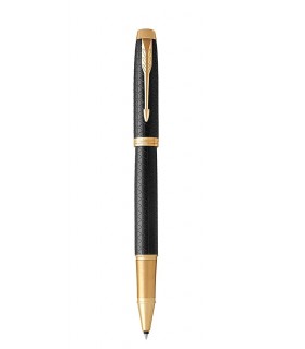 Penna PARKER ROLLER  MOD.IM PREMIUM BLACK GOLD IN ACCIAIO CONFEZIONATA IN ELEGANTE ASTUCCIO