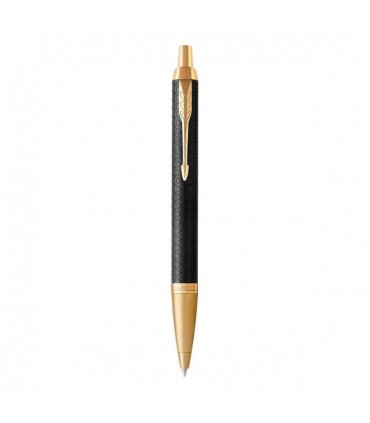 Penna PARKER A SFERA MOD.IM PREMIUM BLACK GOLD IN ACCIAIO CONFEZIONATA IN ELEGANTE ASTUCCIO