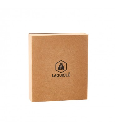 Coltello E CAVATAPPI Laguiole CHIUDIBILE con Manico MARRONE E FONDINA