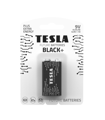 TESLA ALCALINE 9V BLACK 1 BLISTER