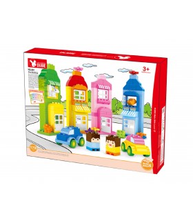 WANGE GIOCATTOLO A COSTRUZIONE CITTA' COLORATA 170 PZ.