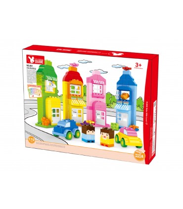 WANGE GIOCATTOLO A COSTRUZIONE CITTA' COLORATA 170 PZ.