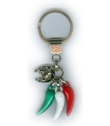 Corni Portafortuna Artigianali Piccolo in Metallo  Cartella da 12 pz.