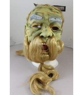 Maschera Gandalf in Lattice Con Capelli e Barba
