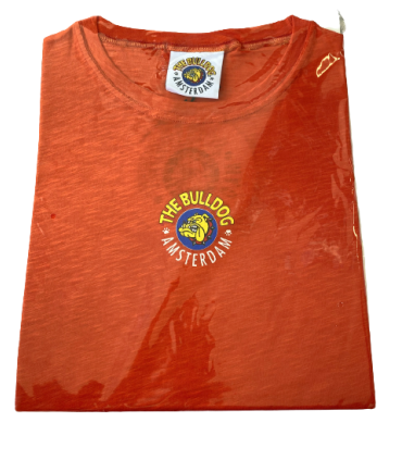 T-Shirt THE BULLDOG mezza manica colore arancione TG M