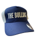 Cappello Rapper THE BULLDOG visiera curva colore blue e grigio