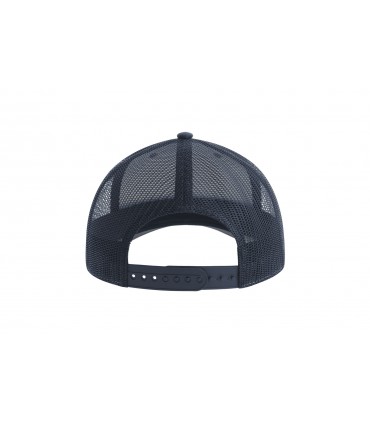 Cappello Rapper THE BULLDOG visiera curva colore blue e grigio