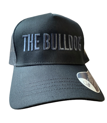 Cappello Rapper THE BULLDOG visiera curva colore nero