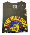 T-Shirt THE BULLDOG mezza manica colore verde militare  TG m