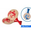 RACCHETTONI IN LEGNO BEACH BALL CON PALLINE