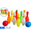 SET BOWLING DA SPIAGGIA CON BIRILLI H. 15 CM