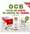 Filtrini OCB slim 6mm. IN CARTA ECOLOGICI in bustina conf. 34 bustine da 120 filtri