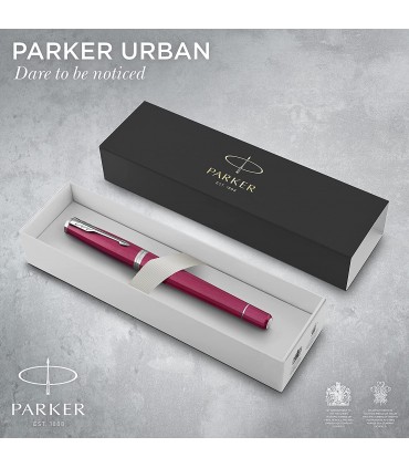 Penna PARKER STILOGRAFICA MOD. URBAN vibrant IN ACCIAIO COLORE magenta CONFEZIONATA IN ELEGANTE ASTUCCIO
