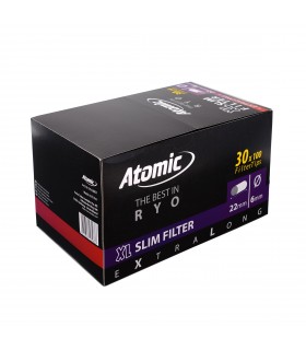 Filtri Atomic Slim 6 mm XL Extra Long in Bustina conf. 30 buste da 100 filtri