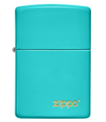 Zippo Flat Turquoise CON LOGO