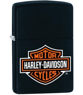 Zippo Harley Davidson Bar and Shield Black