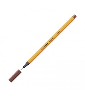STABILO BOSS POINT 88 FINELINER PUNTA F 0.4MM COLORE TERRA DI SIENA CONF. 10 PZ.