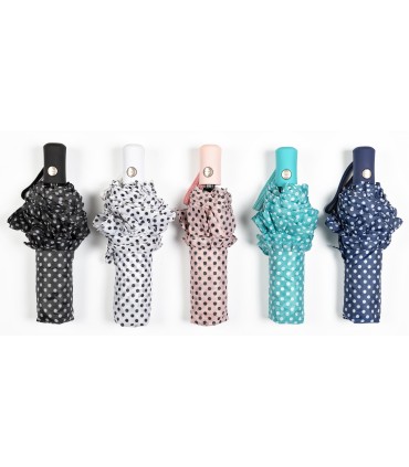 OMBRELLO gallotti mini AUTOMATICO anti vento fantasia donna colori disponibili come da foto