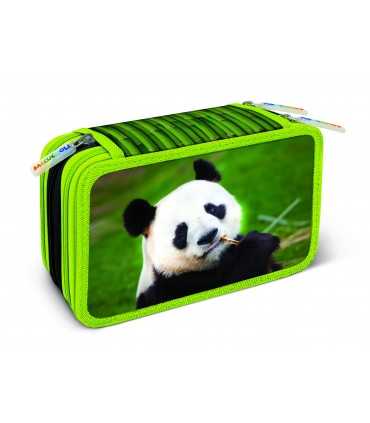 ASTUCCIO 3 ZIP BI COLOR CON 18 PENNARELLI TURBO COLOR + 12 PASTELLI GIOTTO LACCATO + ACCESSORI COLORI ASSORTITI