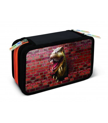 ASTUCCIO 3 ZIP BI COLOR CON 18 PENNARELLI TURBO COLOR + 12 PASTELLI GIOTTO LACCATO + ACCESSORI COLORI ASSORTITI