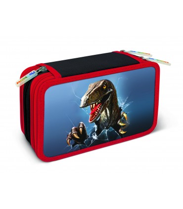 ASTUCCIO 3 ZIP BI COLOR CON 18 PENNARELLI TURBO COLOR + 12 PASTELLI GIOTTO LACCATO + ACCESSORI COLORI ASSORTITI