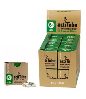 FILTRO ACTITUBE EXTRA SLIM 6MM AL CARBONE ATTIVO CONF. 20 PZ. DA 10 FILTRI