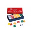 FICHES DAL NEGRO IN PLASTICA ABS ASSORTITE CON 5 COLORI SET DA 125 PZ.