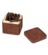 Cubo Porta Toscanelli Dal negro in Vera Pelle Colore Marrone