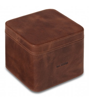 Cubo Porta Toscanelli Dal negro in Vera Pelle Colore Marrone