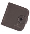 Portafoglio portamonete automatico Dal Negro in vera pelle confezionato in elegante scatola da regalo colore nero