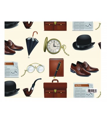 Carta Regalo Marpimar Serie UOMO conf. 25 Fogli assortiti con 5 modelli COME DA FOTO