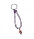 Portachiovi in PVC con ciondolo logo in metallo Fiorentina