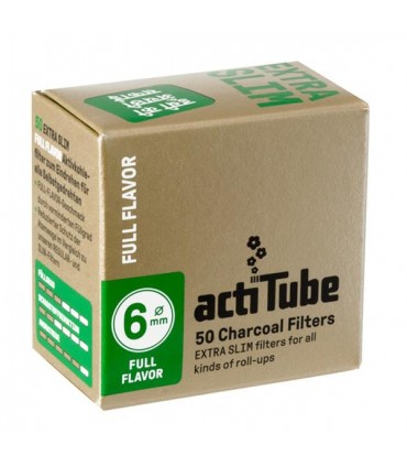 FILTRO ACTITUBE EXTRA SLIM 6MM AL CARBONE ATTIVO CONF. 10 PZ. DA 50 FILTRI