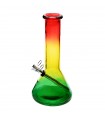 BONG IN VETRO ATOMIC MULTICOLOR H.25 CM SPESORE VETRO 5MM CONFEZIONATO IN SCATOLA
