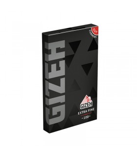 cartina corta doppia Gizeh BLACK EXTRA FINE conf. 20 libreTTI DA 100 CARTINE