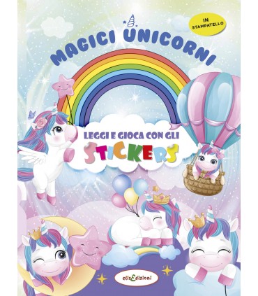 4 Libri da LEGGERE ELIS EDIZIONI CON STICKERS ADESIVI da 14 Pagine assortiti (DISPONIBILI IN 8 MODELLI come da foto)