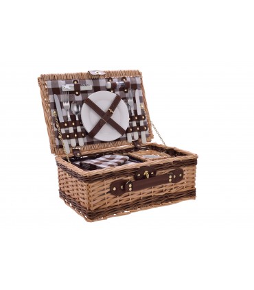 CESTINO PIC NIC IN VIMINI LAGUIOLE