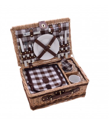CESTINO PIC NIC IN VIMINI LAGUIOLE