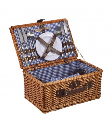 CESTINO PIC NIC IN VIMINI LAGUIOLE