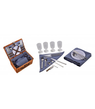 CESTINO PIC NIC IN VIMINI LAGUIOLE