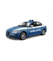 Auto Burago Die Cast POLIZIA Mod. ALFA ROMA GIULIA 2016 Scala 1/24