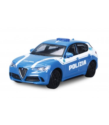 Auto Burago Die Cast POLIZIA Mod. ALFA ROMEO STELVIO Scala 1/24