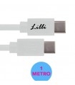 LILLI CAVO C-TYPE PVC 1 METRO BIANCO