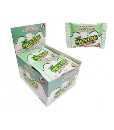 MENTAL CONFETTI LATTE&MENTA A bustina 50G EXPO DA 12 PZ.
