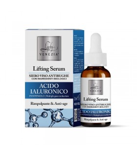 SIERO VISO ANTIRUGHE LADY VENEZIA CON ACIDO IALURONICO CON INGREDIENTI BIOLOGICI DA 30ML